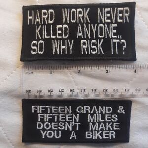 2 Embroidered Patches